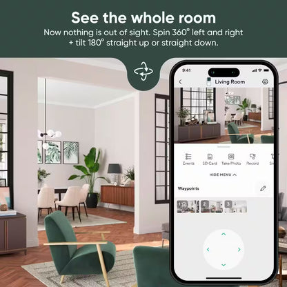 Pan V3 Wired Indoor/Outdoor 1080P HD Home Security Camera with Privacy Mode