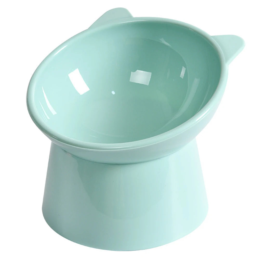 Tilted Cat Food Bowl Elevated Cat Bowl Ergonomic Raised Cat Food Bowl Anti Vomiting Tall Dog Bowl Non Slip for Flat- Faced Cats