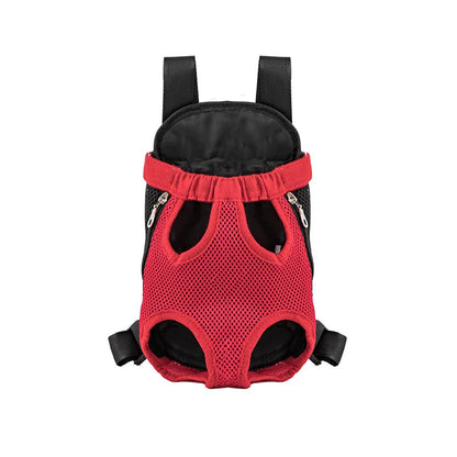 Pet Cat Dog Carrier Backpack Travel Breathable Double Shoulder Bag Mesh Carrier Front Bag for Small Pet Carrying Supplies