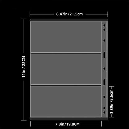 Portable Coin Collection Set 200 Coin 30 Paper Money Panels PVC Transparent Philatelic Book Album With Zipper Protection