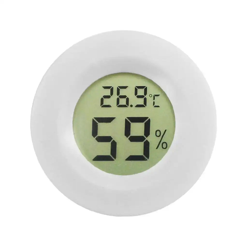 5/10Pcs Hygrometer Thermometer Digital Humidity Meter Indoor/Outdoor Humidity Monitor Reptile Thermo-Hygrometer For Greenhouse Humidors Terrarium Jars, Fahrenheit (℉) /Celsius(℃)