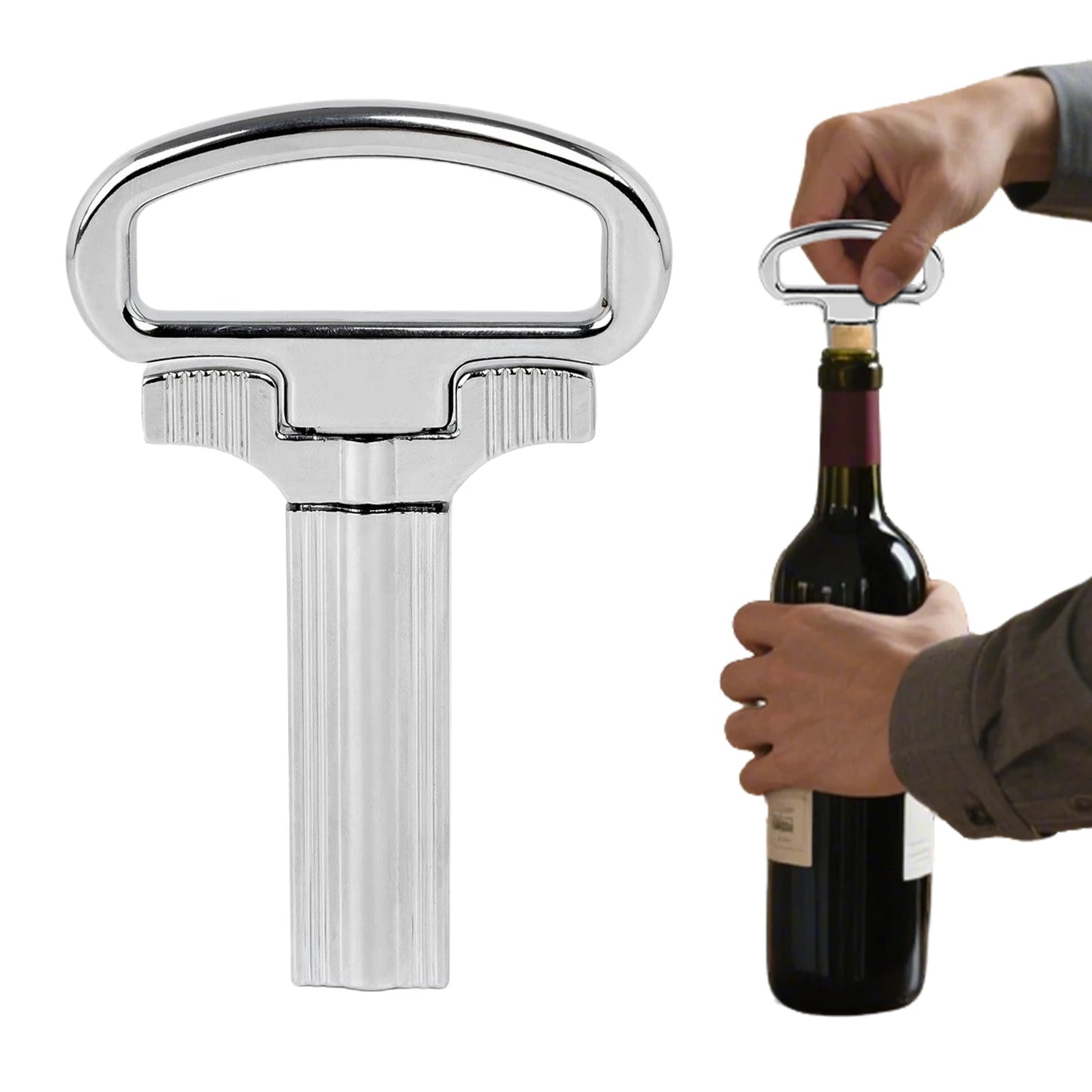 2 Prong Wine Bottle Opener Beer Corkscrew Cork Wine Bottle Puller Remover Portable Bottle Opener With Corkscrew For Home