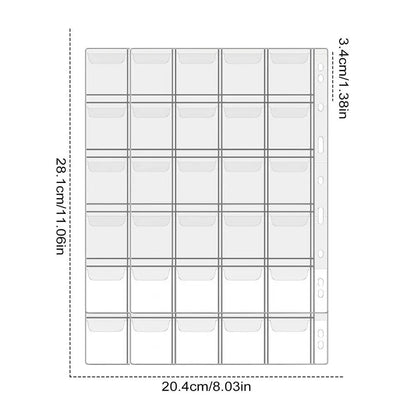 Portable Coin Collection Set 200 Coin 30 Paper Money Panels PVC Transparent Philatelic Book Album With Zipper Protection