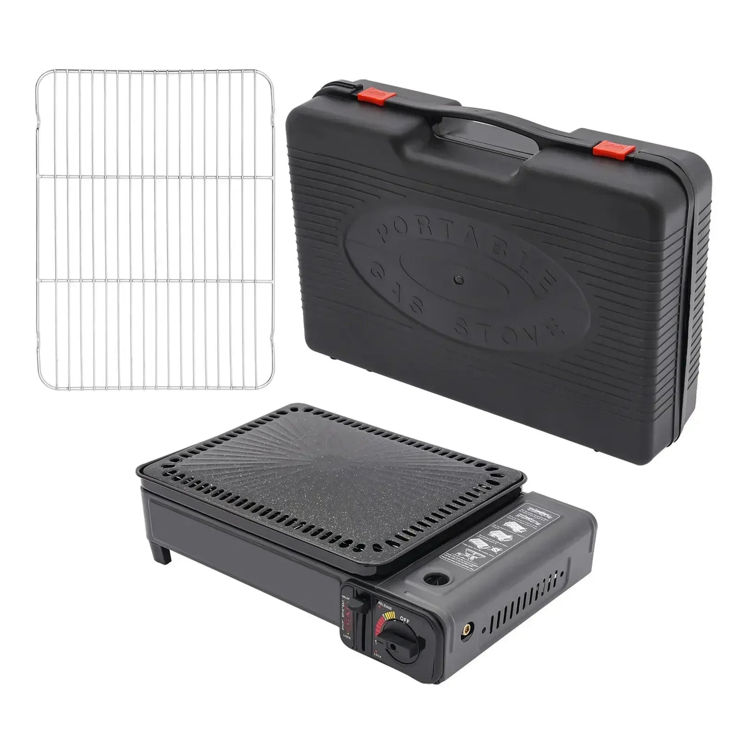 Butane Grill Stove Portable Camping Grill Gas Stove for Camping Traveling Trekking