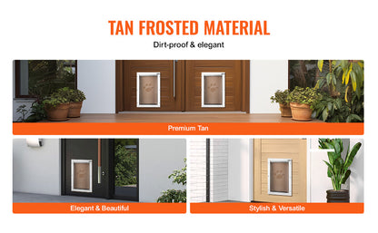 SucceBuy Pet Door Replacement Flap Compatible Flap Pet Doors Magnetic Strip Weather-proof Thickened PVC Replacement Flap